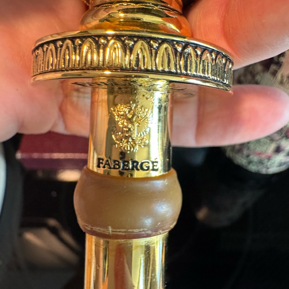 Fabergé Imperial Collection Wine Bottle Stopper - Deep Blue Enamel & Gold